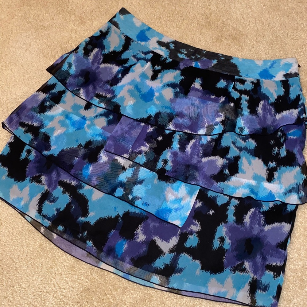 💜💙Cato Colorful & Fun Layered Skirt💙💜 - Picture 3 of 6